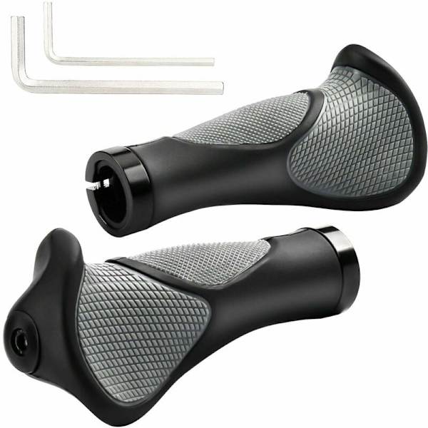 Polkupyörän kahvat, pyörän ohjaustangon kahvat, MTB-kahvat, ergonomiset kahvat, pyörän polkupyörän ohjaustangon kahvat, 22 mm:n liukueste kahvat pyörille-B