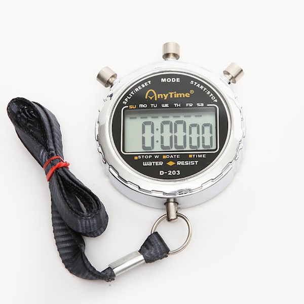 Digital Stoppur, Vattentät 1/100 Sekunders Noggrannhet Timer, Ficklarm Klocka