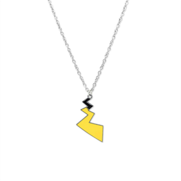 Toys Pika Tail Lightning Halskjede for Menn Rustfritt Stål Anheng