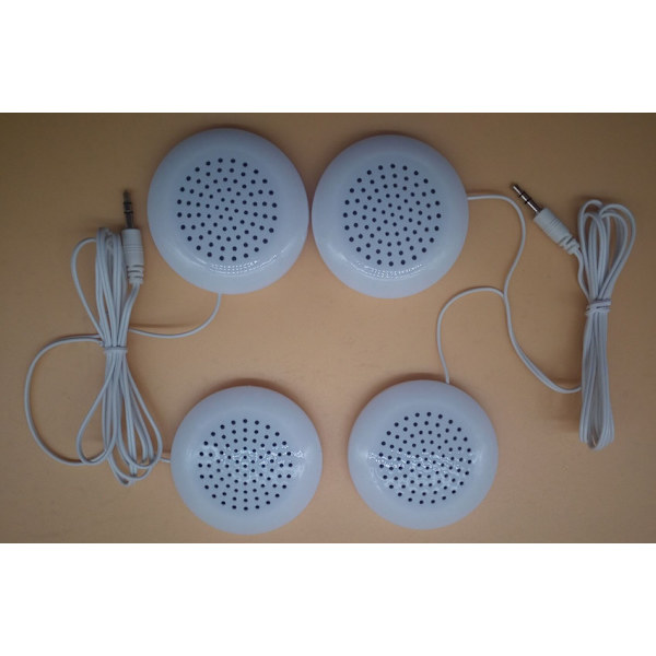 Mini Dual -puhelinkaiutin, 3,5 mm:n stereo ulkokaiutin, yhteensopiva MP3-, MP4-, iOS- ja CD-laitteiden kanssa