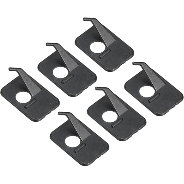 6 stk. Recurve Bow Arrow Rest Plast Arrow Rest for Compound Bows Svart Recurve Bow Selvklebende Jakt Skyting Høyre Hånd Arrow Rest