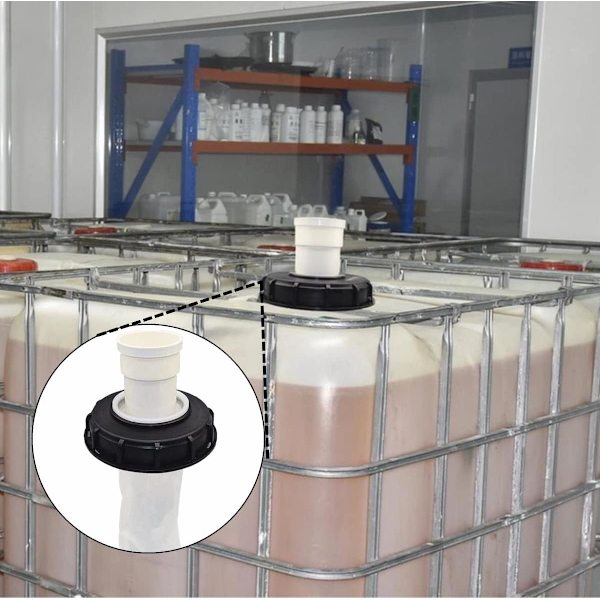 1 IBC Tank Caps med vaskbart nylonfilter, IBC Cap Filter IBC Tank Accesso