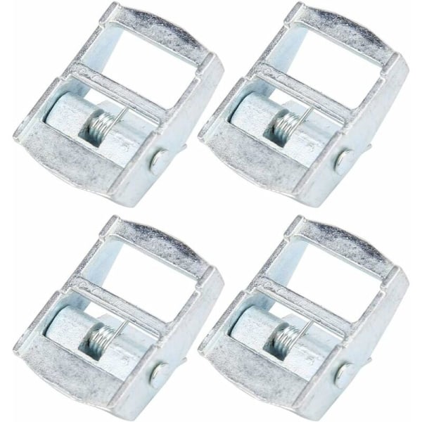4 stk sinkspenner i sinklegering for tunge lastestropper, fastspenner for lastestropper