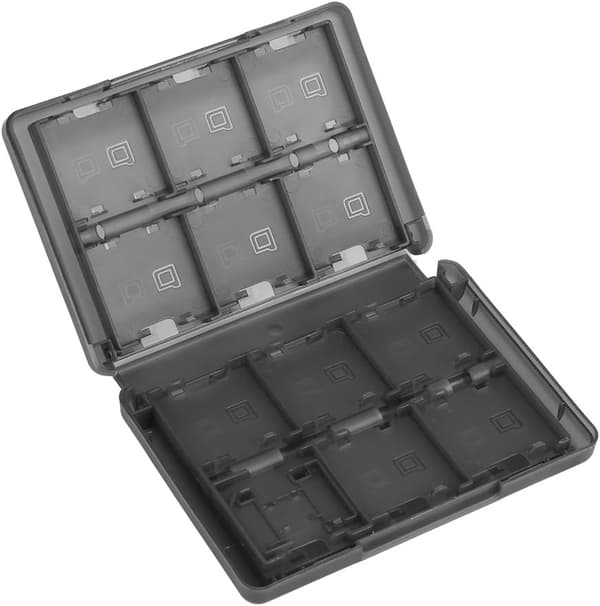 28 i 1 PP Plast Opbevaringsboks til 3DS DSL DSI LL Videospil Sort