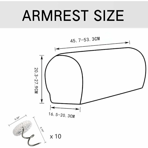 2 st soffa armstödsskydd överdrag armstödsskydd