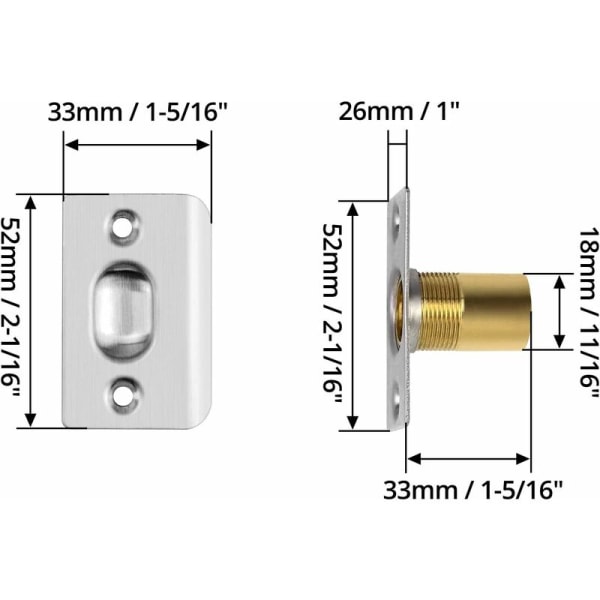 Ball Catch, Roller Ball Furniture Door Latch, for Home Kitchen Wardrobe Doo