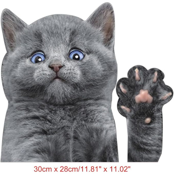 Bildekal i vinyl med kattmotiv, höger sida