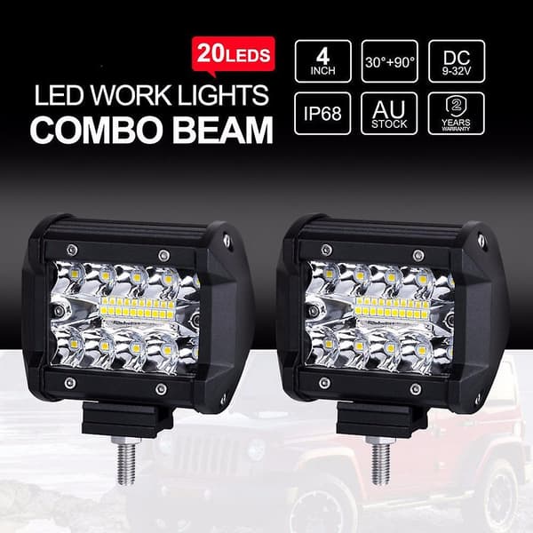 20 LED-lysstang LED-tåkelys LED Offroad-belysning Strobe Flood