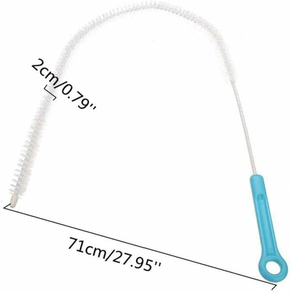 71 cm hopfällbar köksavloppsrengöringsborste handfat bad toalett Bagge