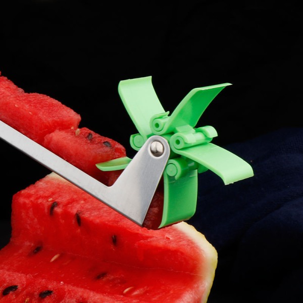 Watermelon Cutter Stainless Steel Windmill Design Cut Watermelon Kitchen Ga