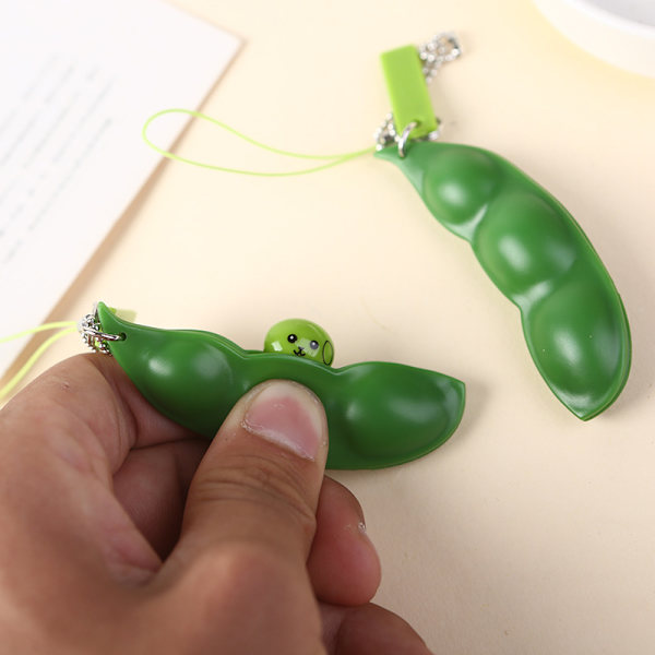Aistivihreä lelu vihreät pavut Pavut Fidget Bean Toys Lelu, 1 pakkaus