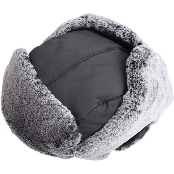 Varm Trapper-hatt för män Vinter Ryska Mössor Ushanka Jaktmössa