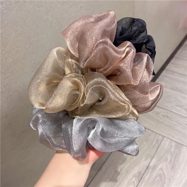 Hiusdonitsit tytöille, poninhäntäpidikkeet, Scrunchy-hiussiteet naisille,