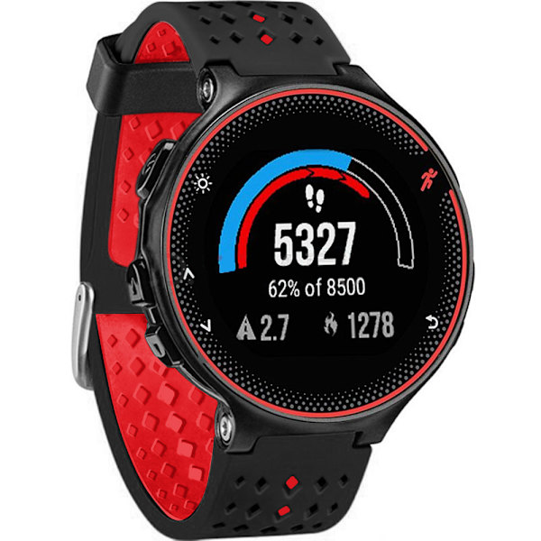 Armband för Garmin compatibleerunner 215mm, Silikon Ersättningsarmband för Garmin compatibleerunner 235/220/230/620/630/735XT/ Approach S20