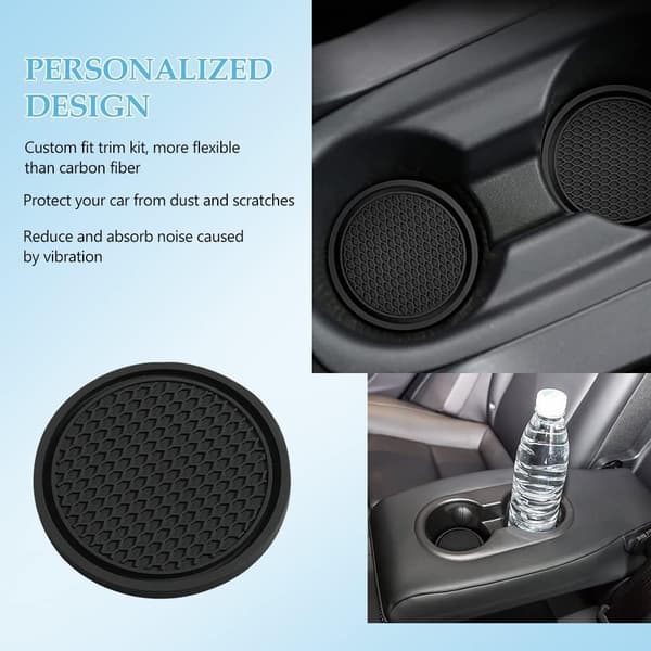 Bilkoppshållare, 4-pack Universal Auto Anti Slip Cup Holder Insert Coaster,