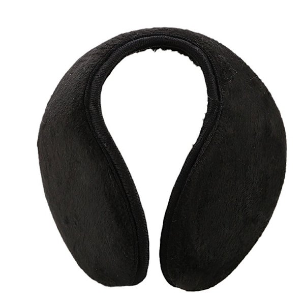 Myke og varme unisex ørevarmere svart