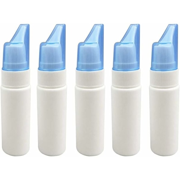 5 stk Nesesprayflasker Tomme nesesprayflasker av plast Gjenbrukbare Inneholder
