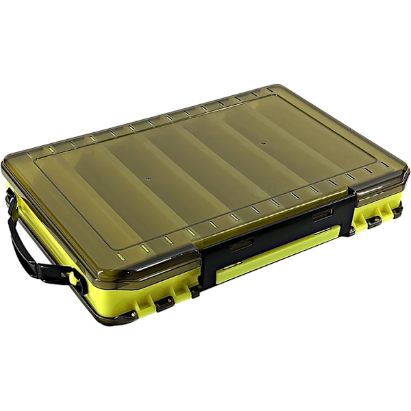 Fiskedragförvaringslåda Transparent Dubbelsidig Betebox Fisketackelboxar 27 x 19 x 4,5 cm Plast Fisketillbehör