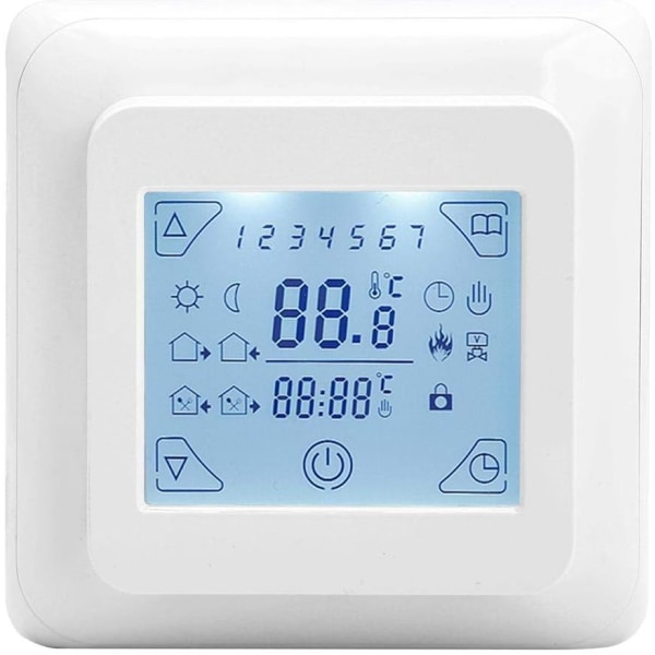 Programmerbar termostat 16A programmerbar temperaturkontroller for etasje H