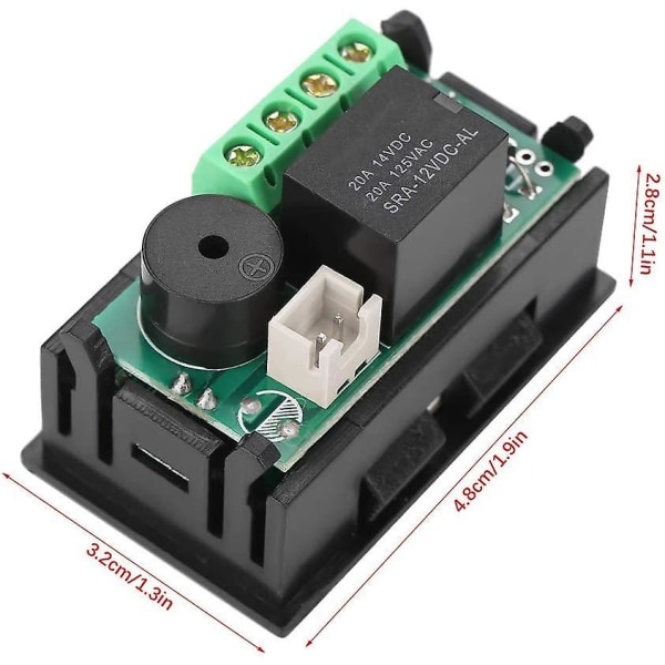 12v Digital Termostat Multifunktionell Termostat Med Sensor, Temperaturmätområde: -50~110