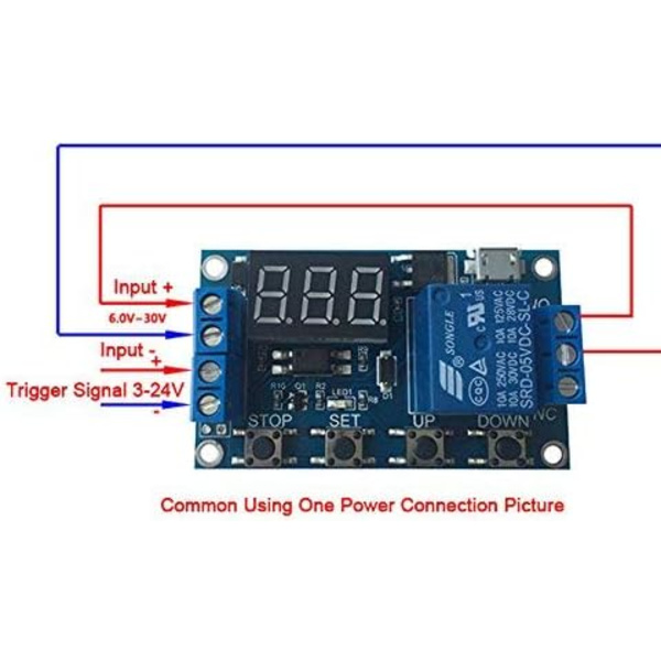 6-30V Justerbar Relä Timer Cykel Modul Switch Trigger Fördröjningskrets Kort