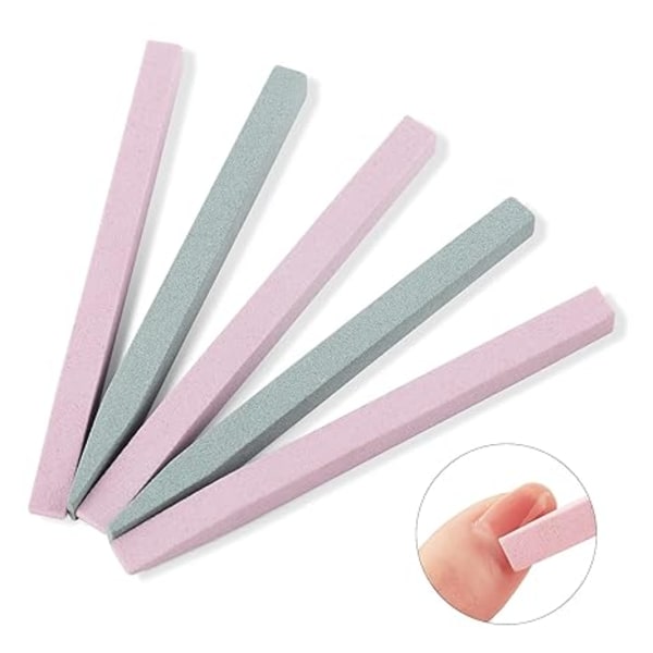 5PCS Pumice Stone Nail Art File Nail Cuticle Pusher Trimmer Pedicure Manicu