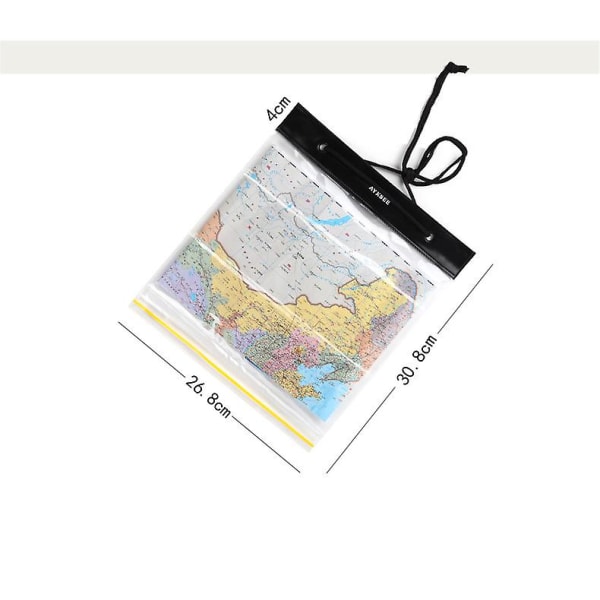 Waterproof Map Case Holder, Watertight Map Carrier, Transparent Dry Bag Pro