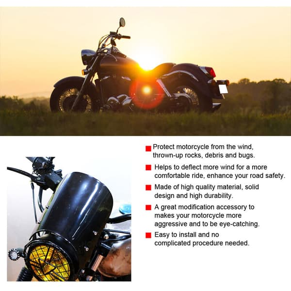 Universal Motorcykel Vindruta Vindavvisare
