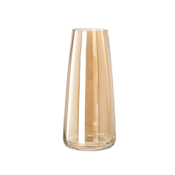 Blyfri glasvas, Pampasgräsvas, 22 cm minimalistisk glasvas f