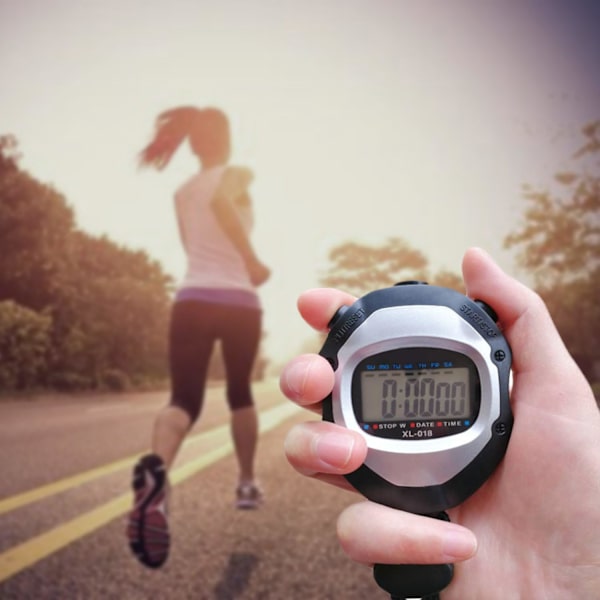 Digital Sports Stoppur Multifunktionell Elektronisk Stoppur Stoppur Domare Timer 82*63*22mm
