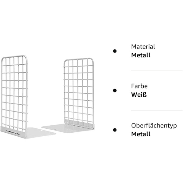 Metallbokstöd Modern Geometrisk Design Stor Hög Belastning 1 Par