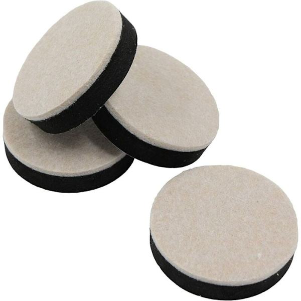 Möbelben Möbelhöjare - 4 st Diameter: 63,5 mm Höjd: 16,5 mm Sänghöjare Kan Användas I Staplar Ökad Höjd Tyst Och Slitstark.