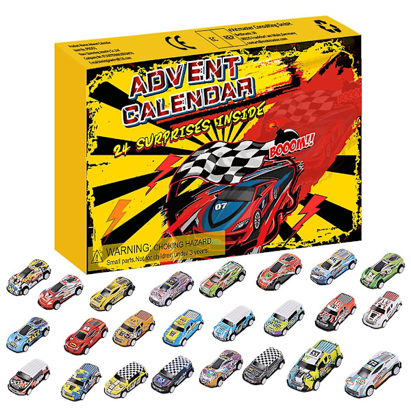 Christmas Advent Calendar With 24 Different Vehicles, 24 Days Countdown Calendar Constructionfor Boys Kids Kids Party Favors,xmas Gift