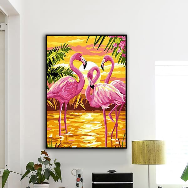 Flamingo Timanttimaalaus Premium Full Drill DIY 5D Timanttimaalaus