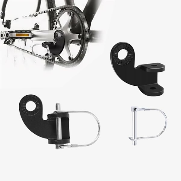 2 stk sykkelhengerfeste, sykkelhengerfeste, hurtigutløsende sykkelhengeradapter, for barnevogner, barnesykler, matvogner