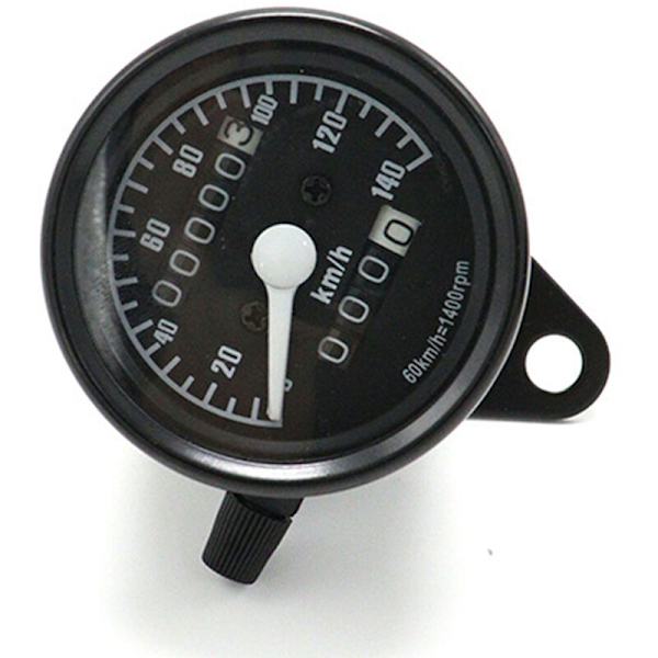 Universal 12V Motorcykel Speedometer 0-140KM/h Retro Odometer Modifikation