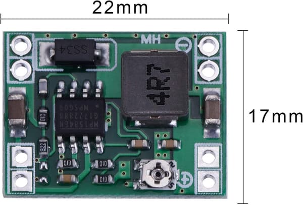 5 stk MP1584EN Ultra Small DC-DC 3A Power Adjustable Step-Down Buck Convert