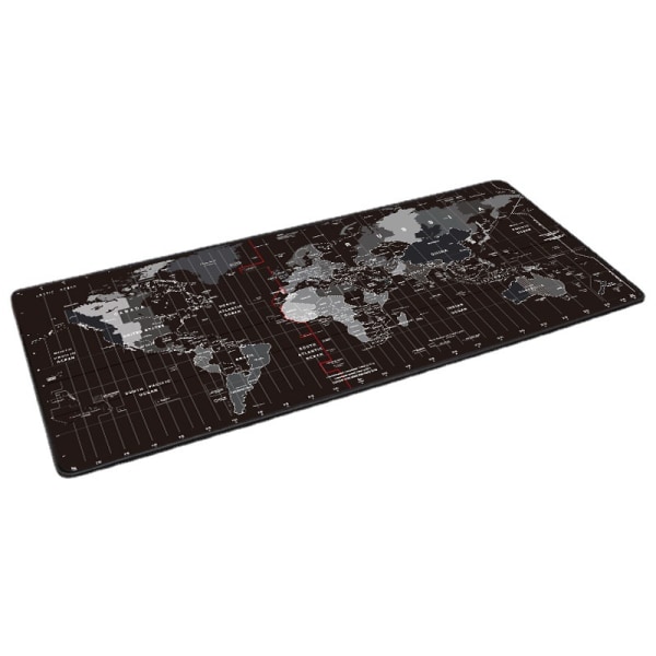 Tangentbord och musmatta - världskarta (svart) Svart