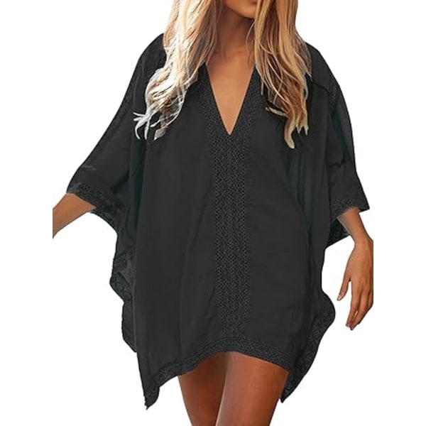 Womens Beach Badetøj Badetøj Bikini Badetøj Oversized Cover Up