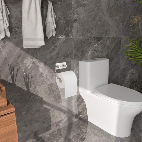 Selvklæbende toiletrulleholder i rustfrit stål