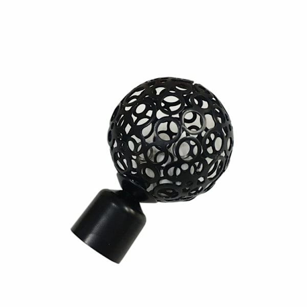 2 stk dekorative gardinstang ende draperi stang finaler hode for indre diameter 22mm