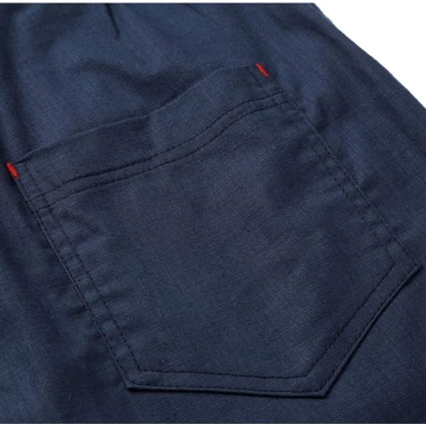 Miesten shortsit, rennot, joustavat kesäshortsit, joissa on joustava vyötärö ja taskut, 2XL