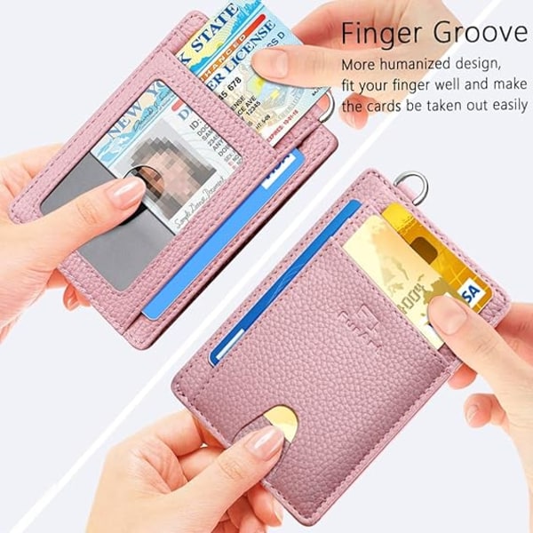 Smal minimalistisk plånbok, plånböcker med framfickor, kreditkortshållare