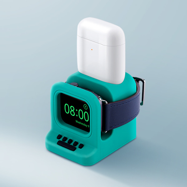 Langaton latausteline, 2-in-1 langaton laturin teline Apple Watchille ja