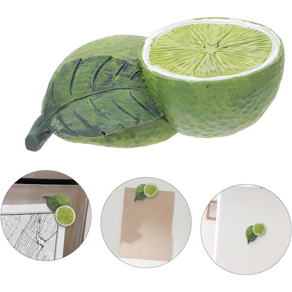 Hedelmäjääkaappimagneetti 3d hedelmätoimistomagneetit valkotaulu DIY hedelmä