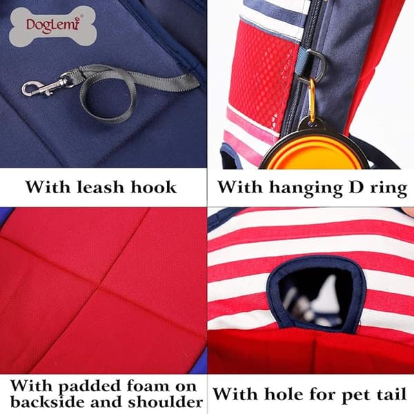1 PC Pet Carrier Backpack for Small Medium Dogs Cats,Adjustable Pet Front B