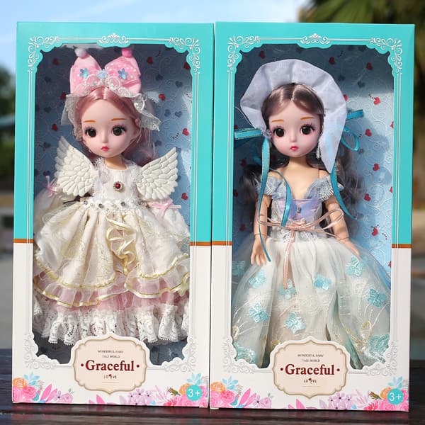 prinsessklänning, låtsasdocka, prinsessdocka, modedocka