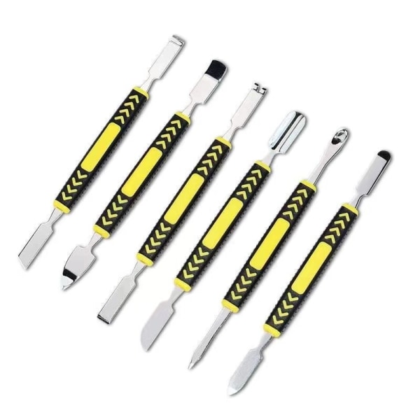 6 stycken, metall kofot, två ändar metall spudger set