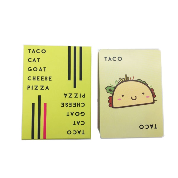 Taco Cat Goat Cheese Pizza English Game Cards Party Card Game