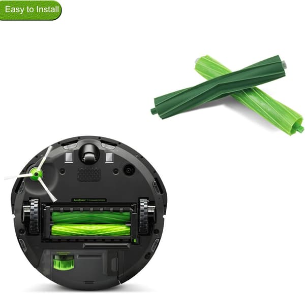 2 sett med reservedeler rullebørster kompatible med iRobot Roomba E&I Ser